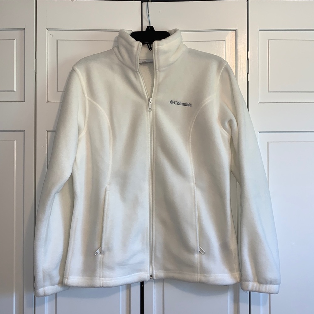 White Columbia Fleece Zip Up